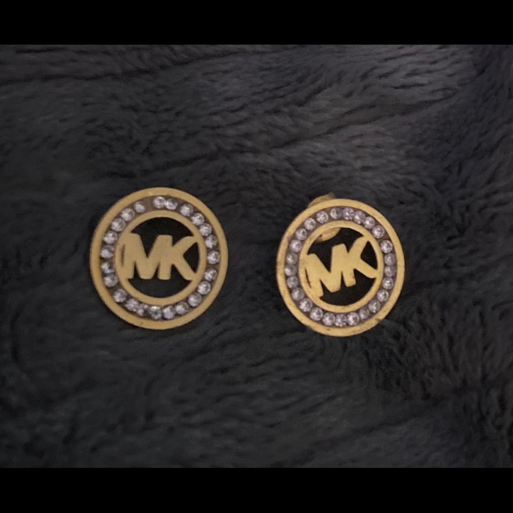 Michael Kors gold stud earrings